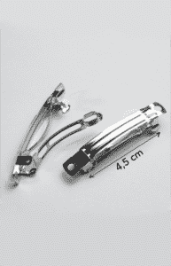 Barrette hair clip with ribbon cm 4,5 - Image 2