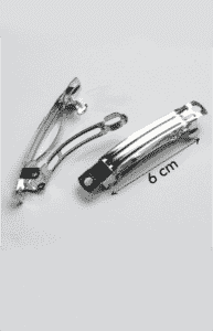 Barret hair clip with flowers cm 6 - Image 2