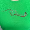 detail green sweatshirt love yourself