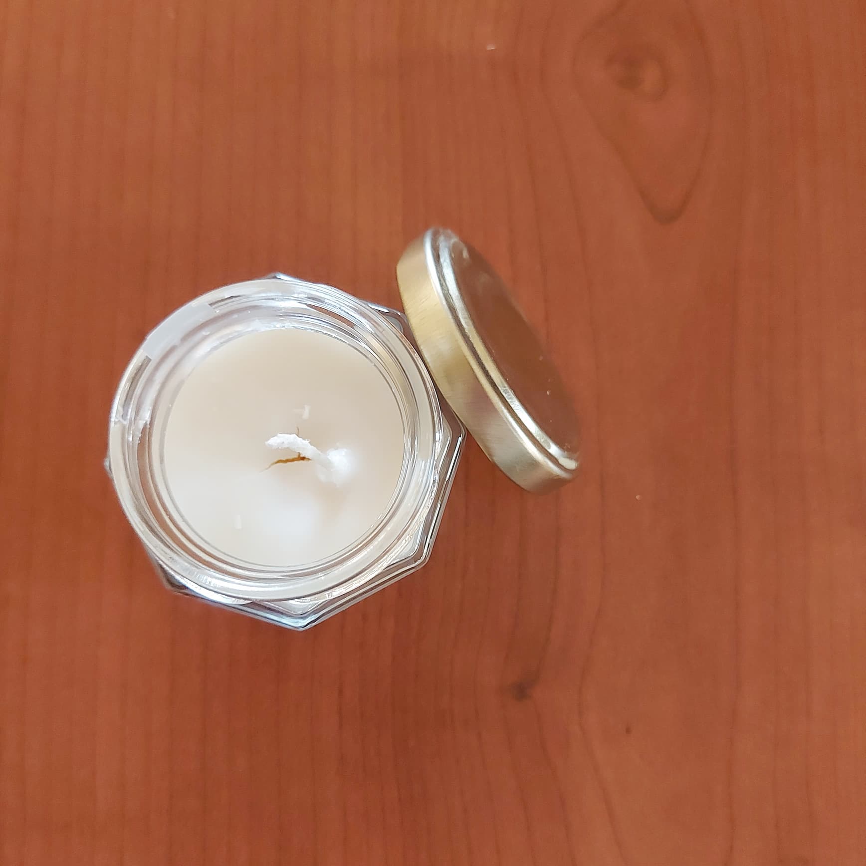candela fai da te in barattolo di vetro