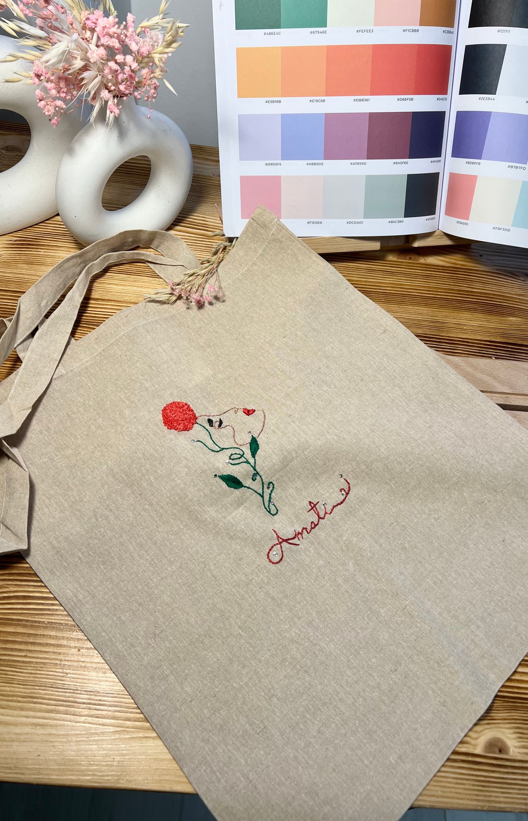 tote bag ricamata a mano tote bag ricamata a mano